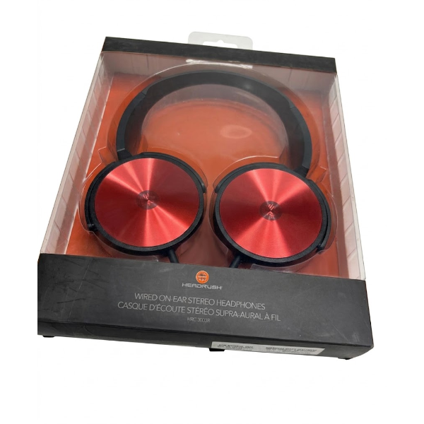 HEADRUSH WIRED ON-EAR STEREO HEADPHONES -N