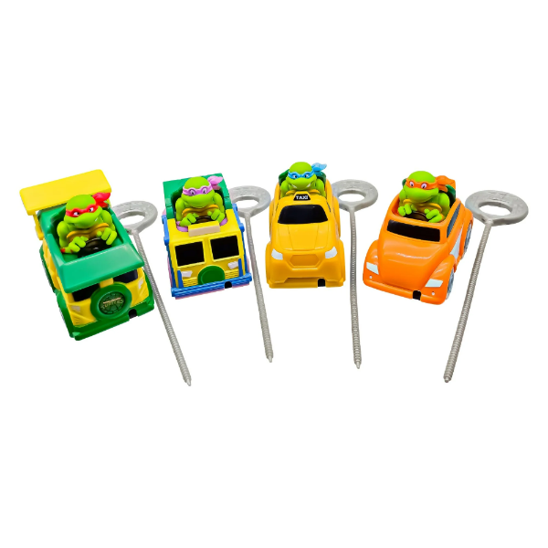 TEENAGE MUTANT NINJA TURTLES RAD RIP RACERS SET OF 3 (SLIGHTLY USED)