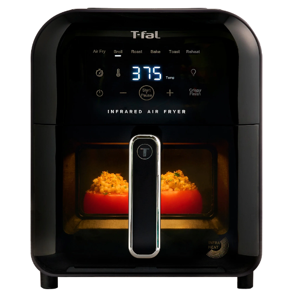 T-FAL INFRARED AIR FRYER, INFRA-HEAT™ TECHNOLOGY, 7-IN-1, 6L/6.3QT (USED,)