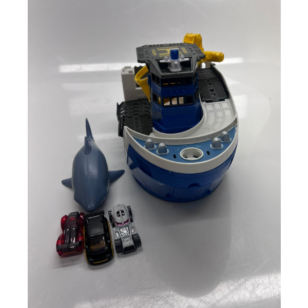 MATCHBOX MISSION MARINE RESCUE SHARK SHIP TOY KIDS FUN BOAT SEA -UMP
