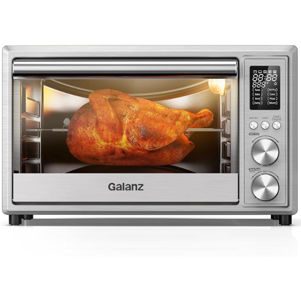 GALANZ AIR FRYER OVEN, 32 QUART / 30 L EXTRA LARGE 8-IN-1 TOASTER OVEN CONVECTION OVEN -U