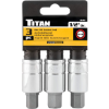 Image 1 : TITAN 16162 1-PIECE 1/2-INCH DRIVE SAE LARGE HEX BIT SOCKET SET