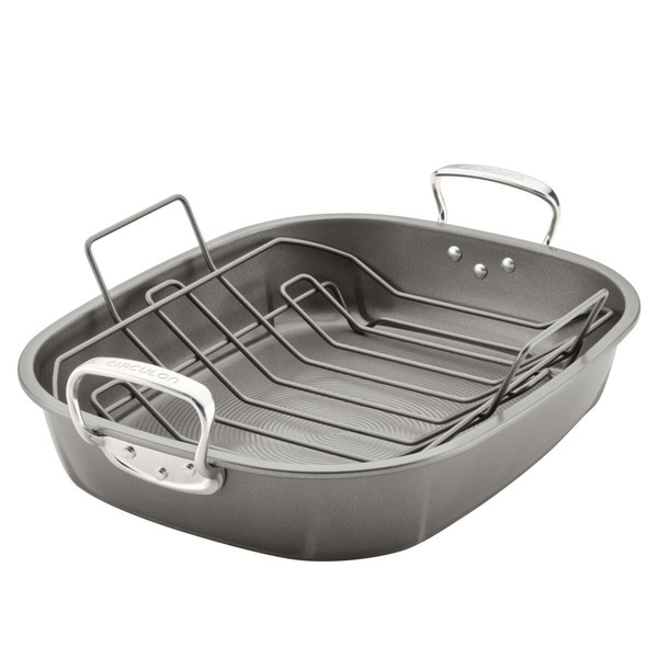 CIRCULON ROASTING PAN WITH RACK -U
