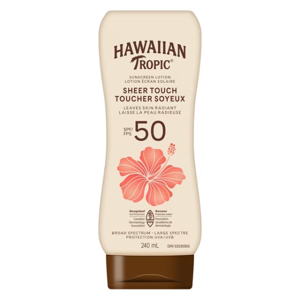 HAWAIIAN TROPIC® SHEER TOUCH ® SUNSCREEN LOTION SPF 50+ -N, E: 2028