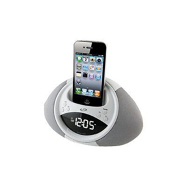 ILIVE CLOCK RADIO WITH DOCK FOR IPHONE/IPOD WITH 30-PIN CONNECTOR ICP122B
