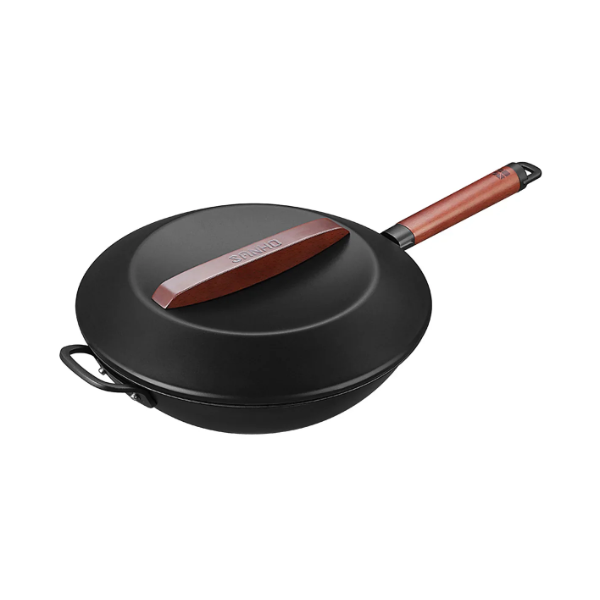 SANHO NON-STICK IRON WOK 32 CM (USED)