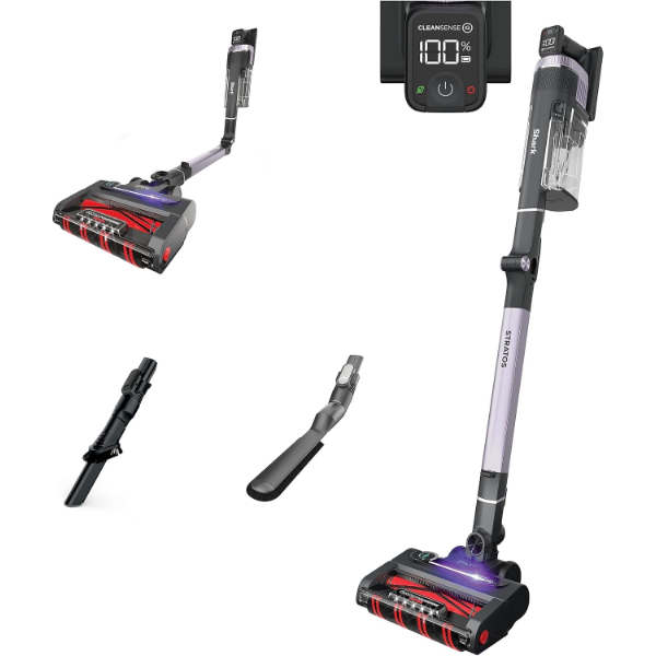 SHARK STRATOS CORDLESS VACUUM WITH CLEAN SENSE IQ AND ODOUR NEUTRALIZER, DUOCLEAN POWERFINS HAIRPRO
