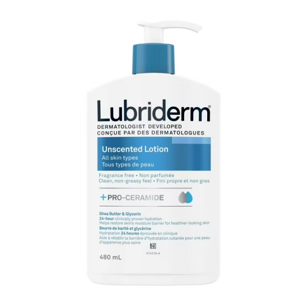 LUBRIDERM UNSCENTED LOTION - OPENED