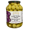 Image 1 : TASSOS GARLIC STUFFED OLIVES 1.5 L BEST BEFORE 11-2027