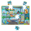 Image 1 : MELISSA & DOUG RACE FLOOR TRACKS PUZZLE -MP