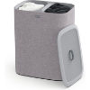 Image 1 : JOSEPH JOSEPH TOTA 90-LITRE LAUNDRY HAMPER SEPARATION BASKET WITH LID - GREY (SLIGHTLY USED)