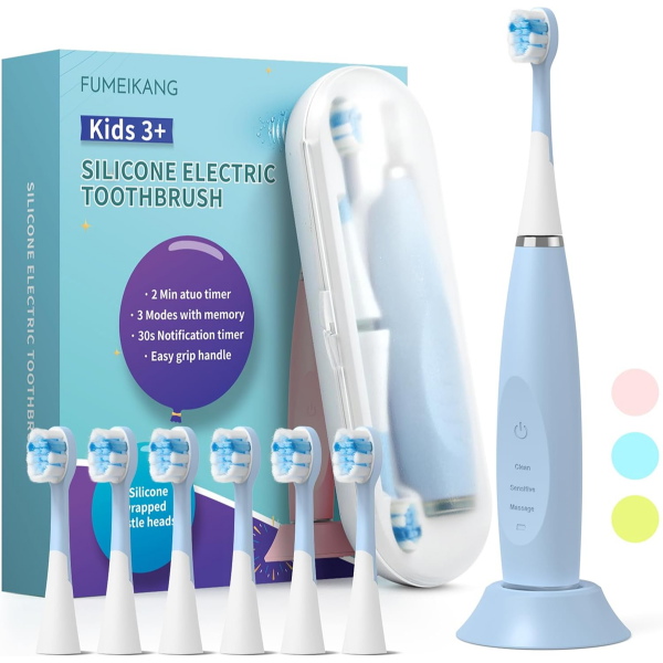 FUMEIKANG KIDS ELECTRIC TOOTHBRUSHES SONIC RECHARGEABLE TOOTH BRUSH FOR KIDS