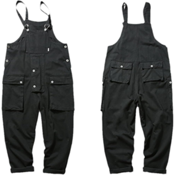 AMERICAN CASUAL ONE-PIECE OVERALLS MEN'S MULTI-POCKET 