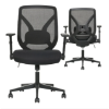 Image 1 : True Innovations Black Mesh Chair with Flip Back Arms - SU