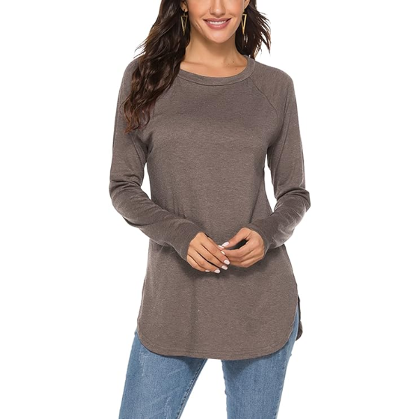 NEWCHOICE WOMEN'S CASUAL BATWING LONG SLEEVE T SHIRT