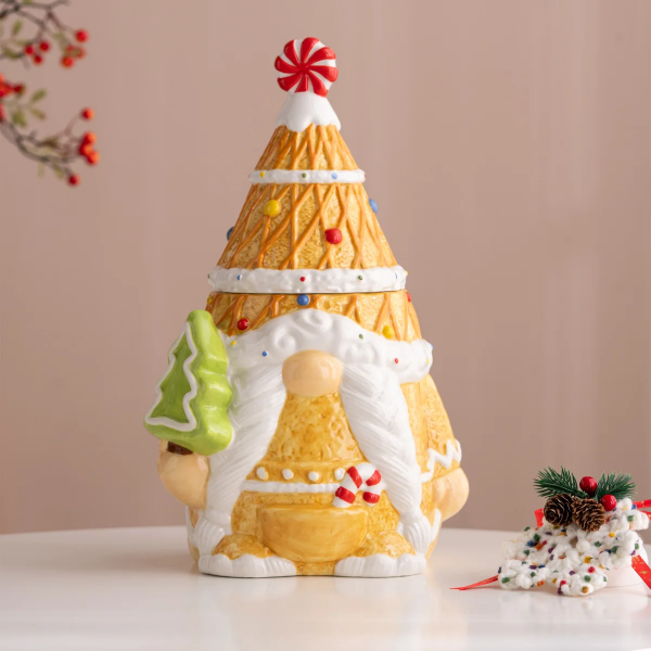 GNOME CERAMIC COOKIE JAR (NEW)