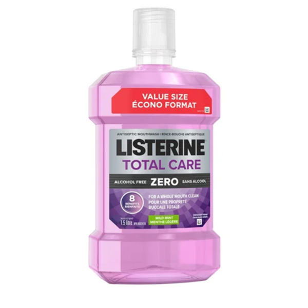 Listerine Alcohol Free Mouthwash, Total Care Zero (1.5 L)