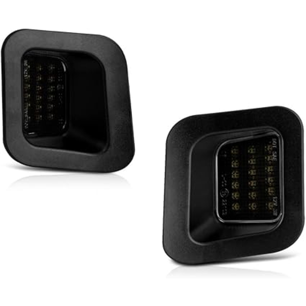 VIPMOTOZ FULL LED SMOKE LENS LICENSE PLATE LIGHT LAMP -N