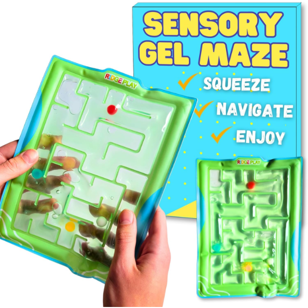 GEL FILLED SENSORY MAZE BEST SQUISHY FIDGET TOYS SENSORY TOYS FOR KIDS WITH AUTISM (NEW)
