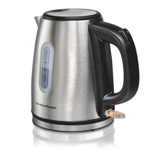 HAMILTON BEACH STAINLESS STEEL KETTLE 40852C, 1 LITRE 