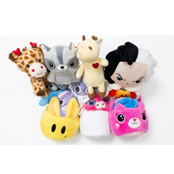 ADORABLE BLUE NARWHAL & BUNNY PLUSH SET -SU