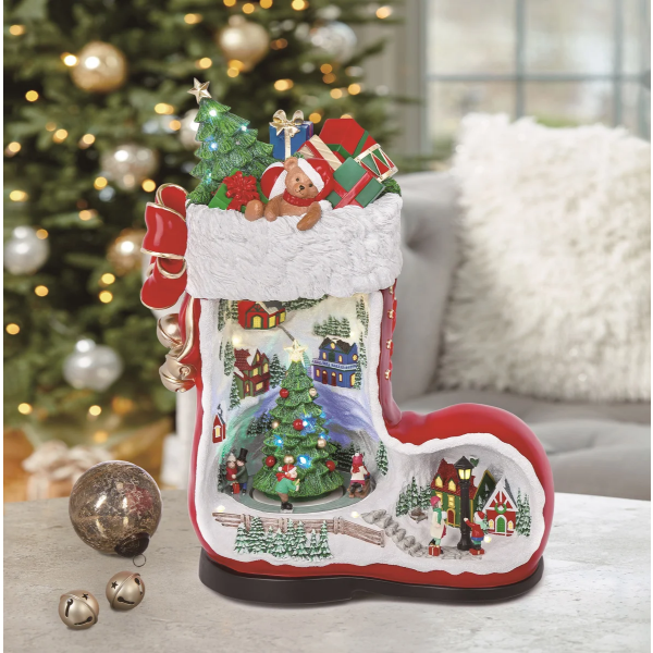 SANTA BOOT WITH MUSIC -SU