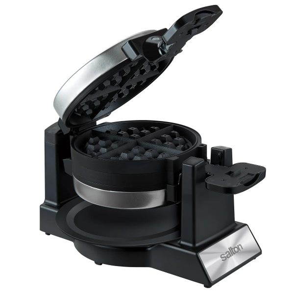 SALTON ROTATING DOUBLE BELGIAN WAFFLE MAKER (USED)