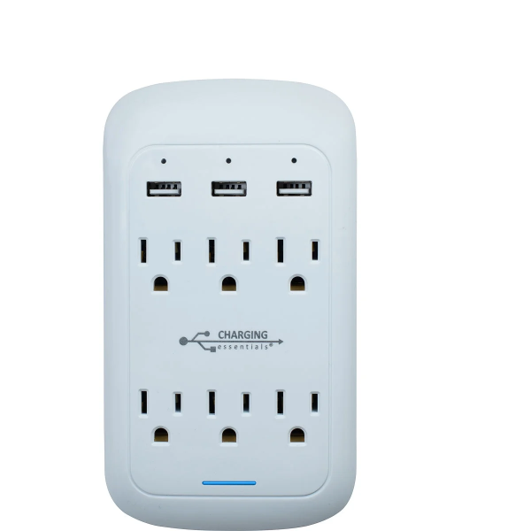 CHARGING ESSENTIALS USB/AC WALL CHARGING OUTLETS (SLIGHTLY USED)