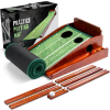 Image 1 : PALLADIUM GOLF PUTTING MAT FOR INDOORS - INDOOR/OUTDOOR PUTTING GREEN WITH BALL RETURN - SU