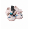Image 1 : RAINBOW FLUFFY UNICORN CUPSOLE SLIPPERS (2 PAIRS)