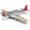 Image 1 : NEW RAY WORLD WAR II REPLICA FIGHTER AIR PLANES CLASSICAIRCRAFT P-51D RED TAILS