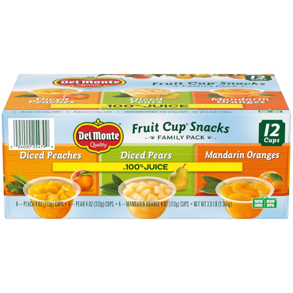 DEL MONTE FRUIT CUPS VARIETY PACK