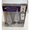 Image 2 : LIGHTED GLITTER TREES - SET OF 2 -SU