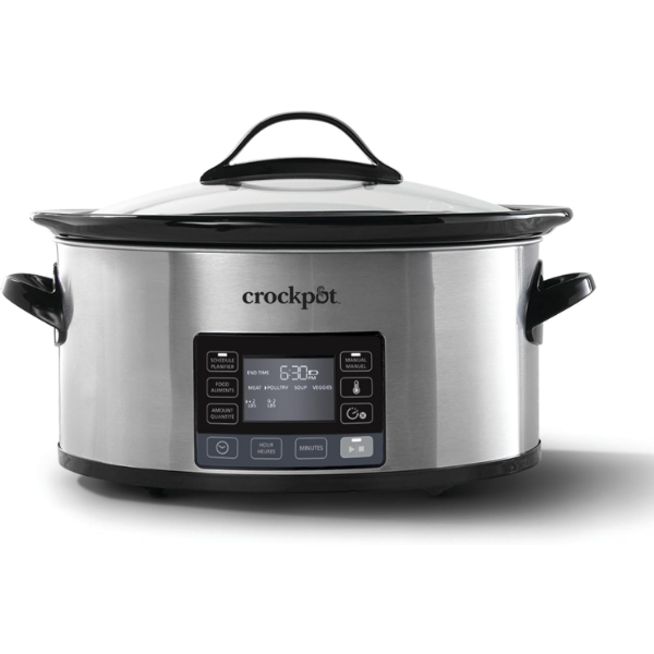 CROCK-POT SLOW COOKER WITH MYTIME ADJUSTING COOK CYCLE | 6-QUART PROGRAMMABLE SLOW COOKER FOR 7+