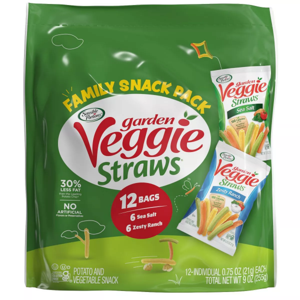 SENSIBLE PORTIONS VEGGIE STRAWS VARIETY PACK - 12CT