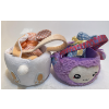 Image 1 : EASTER PLUSH BASKET PINK 2 PCS -NNB