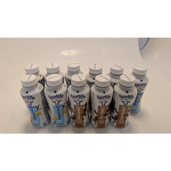 FAIRLIFE CHOCOLATE & VANILLA PROTEIN SHAKE, 10 X 340 ML