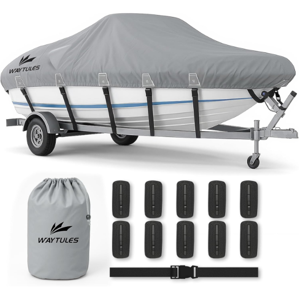 HEAVY DUTY 1200D WATERPROOF BOAT COVER