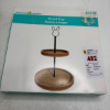 Image 2 : DECORATIVE WOODEN TIERED TRAY STAND 2 PCS -N