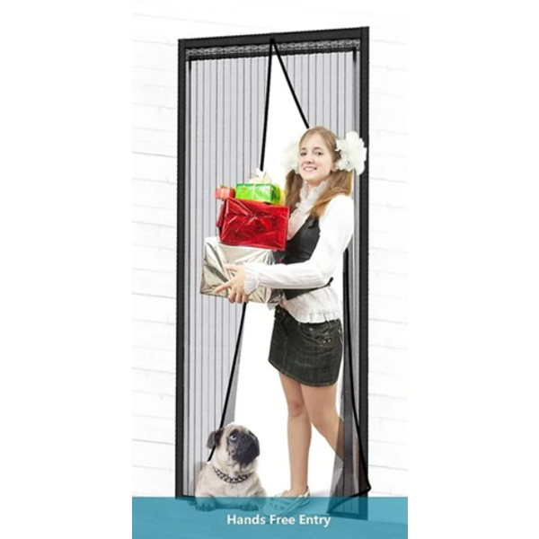 MAGNETIC SCREEN DOOR WITH 32 MAGNETS HEAVY DUTY MESH CURTAIN