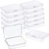 Image 1 : 12 PCS MINI PLASTIC STORAGE CONTAINERS BOX WITH LID