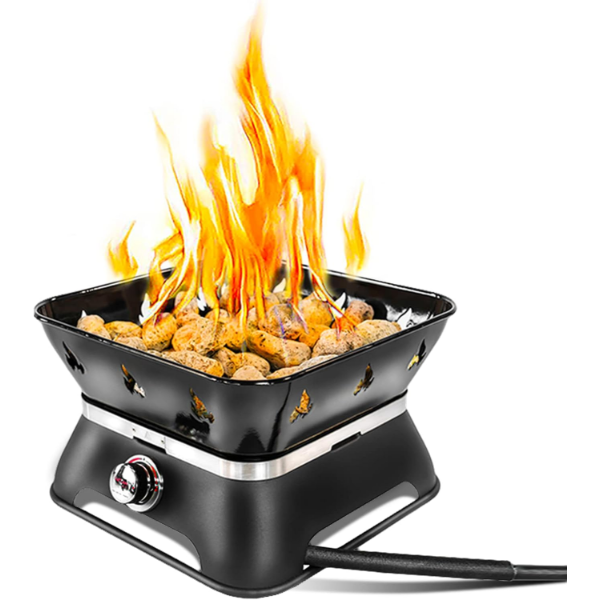 OUTLAND LIVING FIREBOWL 805 FIRECUBE 14” PORTABLE SQUARE SMOKELESS PROPANE FIRE PIT -N