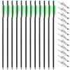 Image 1 : 20INCH CARBON CROSSBOW ARROWS GREEN (10 PCS ONLY)