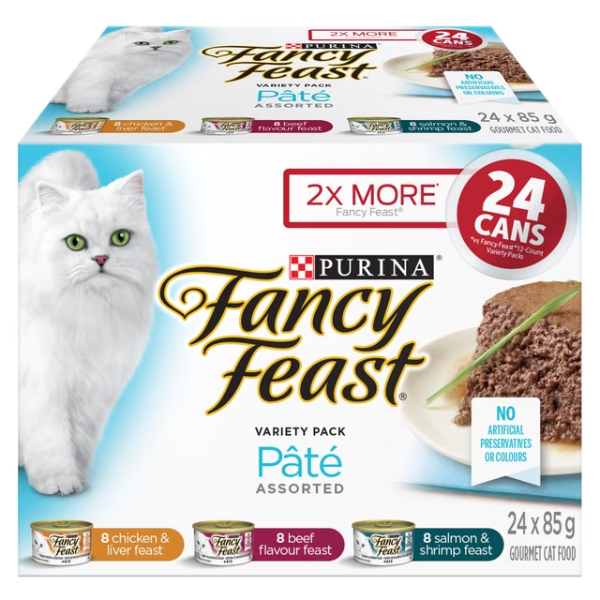 FANCY FEAST PATE ASSORTED VARIETY PACK, WET CAT FOOD -N