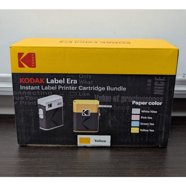KODAK LABEL ERA INSTANT LABEL PRINTER CARTRIDGE BUNDLE YELLOW/WHITE