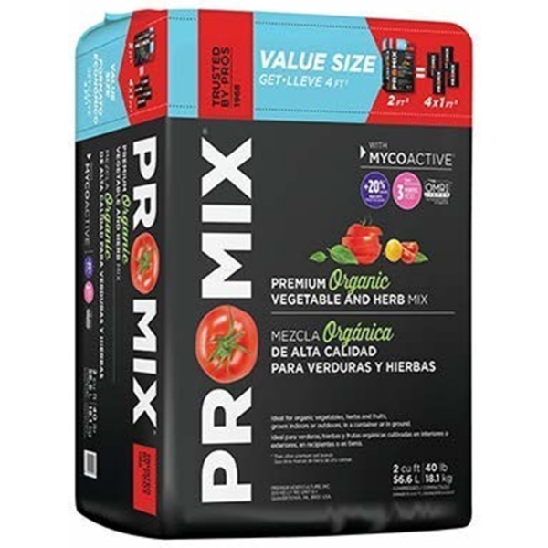 PRO-MIX PREMIUM ORGANIC VEGETABLE & HERB MIX (2 CU. FT.) PROMIX SOIL -N, BROKEN