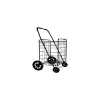 Image 1 : SHOPPING CART JUMBO SIZE 150 LB CAPACITY COLOR: BLACK (SLIGHTLY USED)