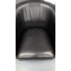 Image 5 : COSTCO Natuzzigroup Cora Leather Swivel Chair, Black