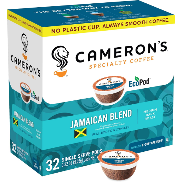 CAMERON'S COFFEE JAMAICAN BLEND SINGLE SERVE, 32 COUNT