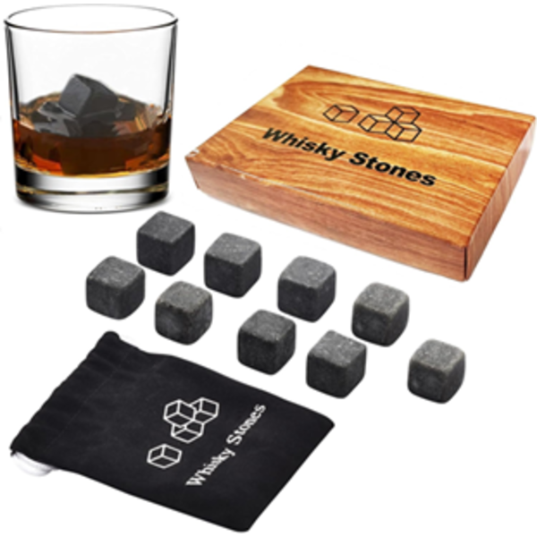 WHISKEY STONES, WHISKEY STONE GIFT SET, 9 WHISKY ROCKS